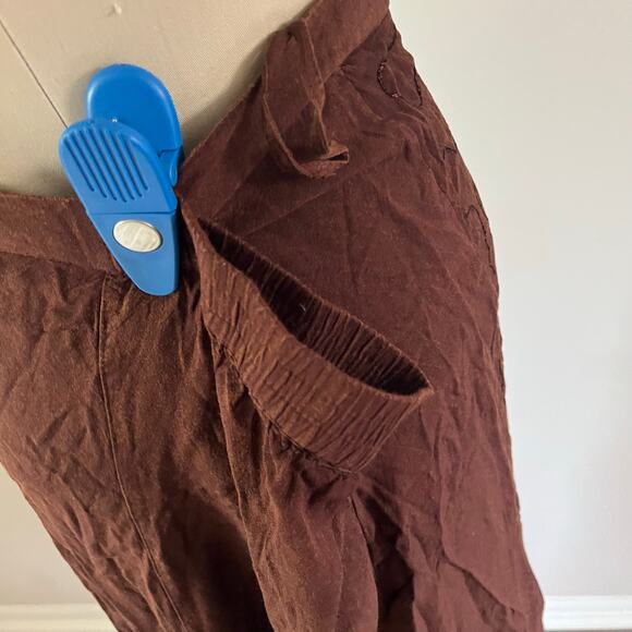 NWT Vtg Y2K 2000s Brown Embroidered Maxi Skirt Plus 2X Boho Forest Fairy Grunge - Picture 5 of 7